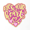 Bless Your Heart Cookie Cutter | Stamp | Stencil #1