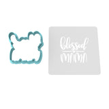 Blessed Mama Cookie Cutter | Stamp | Stencil #2
