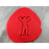 Body Builder Man Cookie Cutter Outline #1 - Boys/ Army / Outdoorsman