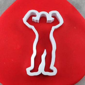 Body Builder Man Cookie Cutter Outline #1 - Boys/ Army / Outdoorsman