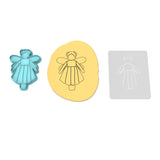 Boho Fairy Cookie Cutter | Stamp | Stencil