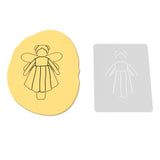 Boho Fairy Cookie Cutter | Stamp | Stencil