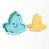 Bonfire Cookie Cutter | Stamp | Stencil #2