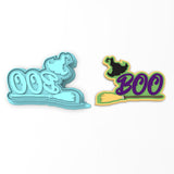 Boo Broom Cookie Cutter | Stamp | Stencil #1