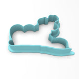 Boo Broom Cookie Cutter | Stamp | Stencil #1