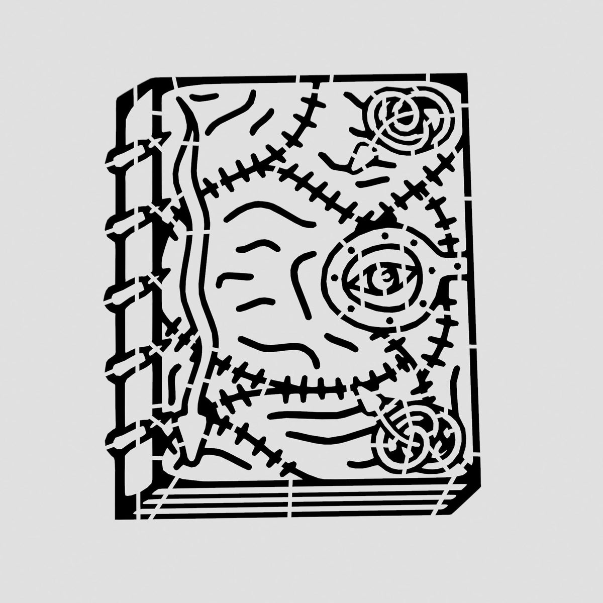 Book of Spells Cookie Cutter | Stamp | Stencil #1
