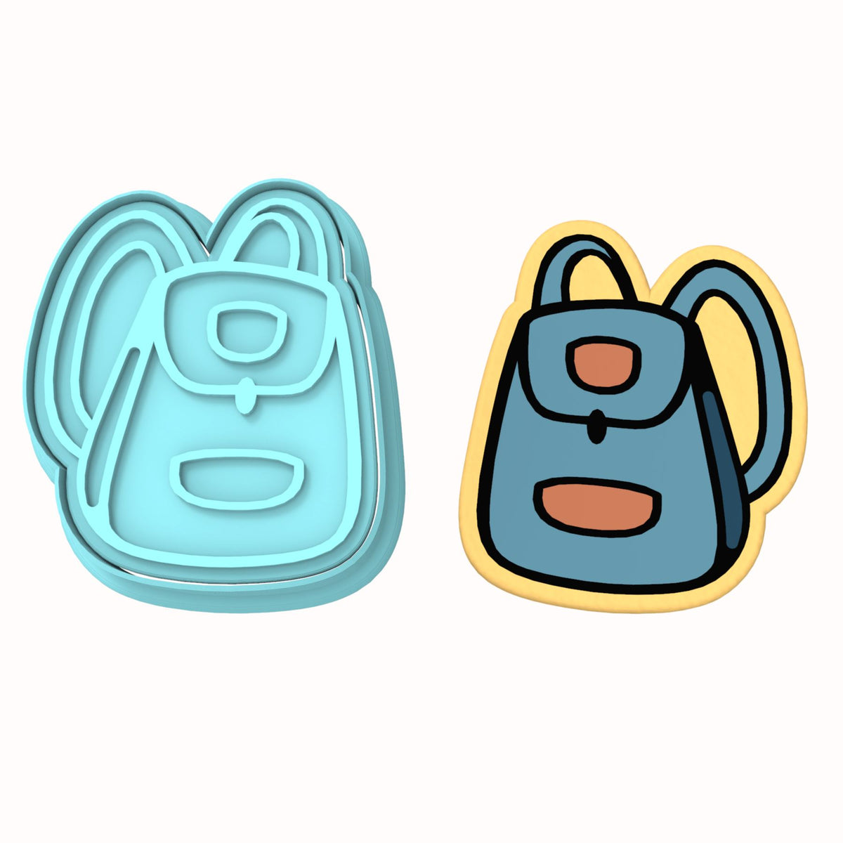 Bookbag Cookie Cutter | Stamp | Stencil #1