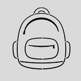 Bookbag Cookie Cutter | Stamp | Stencil #2