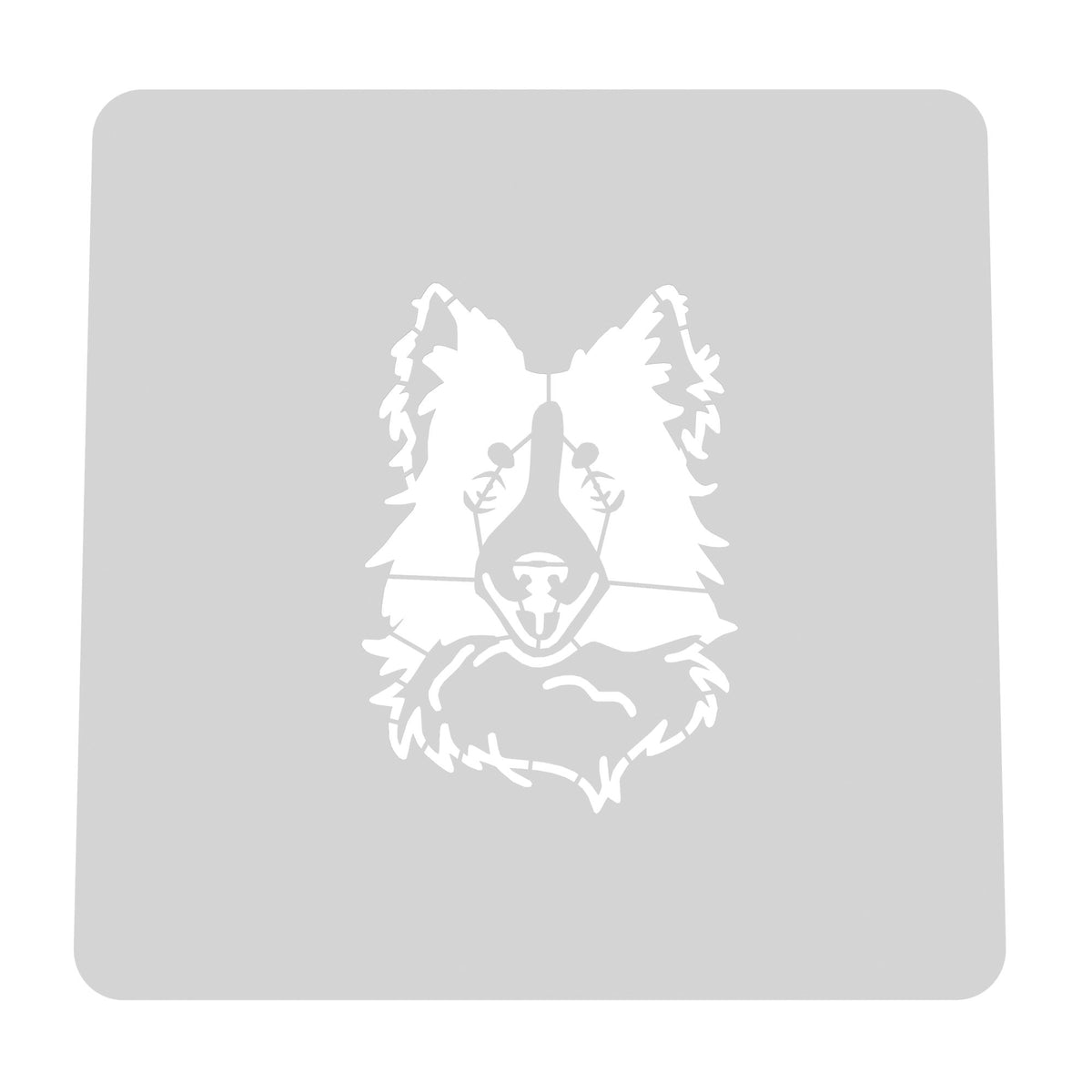Border Collie Cookie Cutter | Stamp | Stencil #1 Animals & Dinosaurs Cookie Cutter Lady MINI - 2 Inches (5cm) Stencil ONLY 