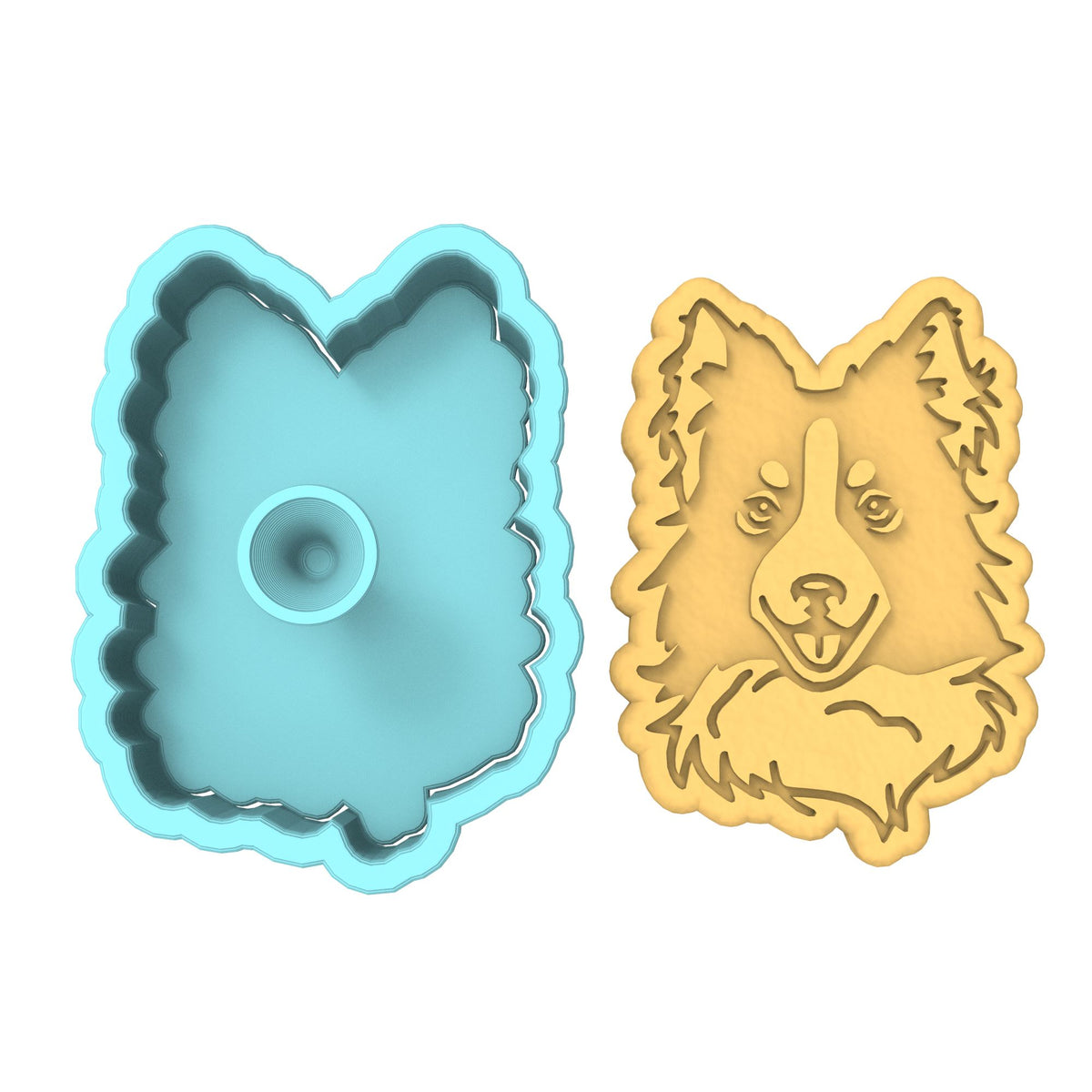 Border Collie Cookie Cutter | Stamp | Stencil #1 Animals & Dinosaurs Cookie Cutter Lady 
