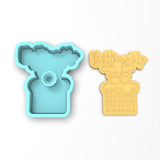 Bottoms Up Santa Cookie Cutter | Stamp | Stencil #1