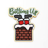 Bottoms Up Santa Cookie Cutter | Stamp | Stencil #1