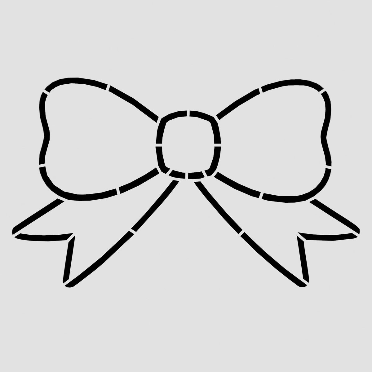 Bow Cookie Cutter | Stamp | Stencil #1 Cookie Cutter Lady 2 Inch Small Cupcake Stencil Only No