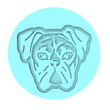 Boxer Cookie Cutter | Stamp | Stencil #1 Animals & Dinosaurs Cookie Cutter Lady MINI - 2 Inches (5cm) Debosser ONLY 