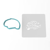 Brains Cookie Cutter | Stamp | Stencil #1