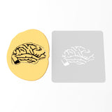 Brains Cookie Cutter | Stamp | Stencil #1