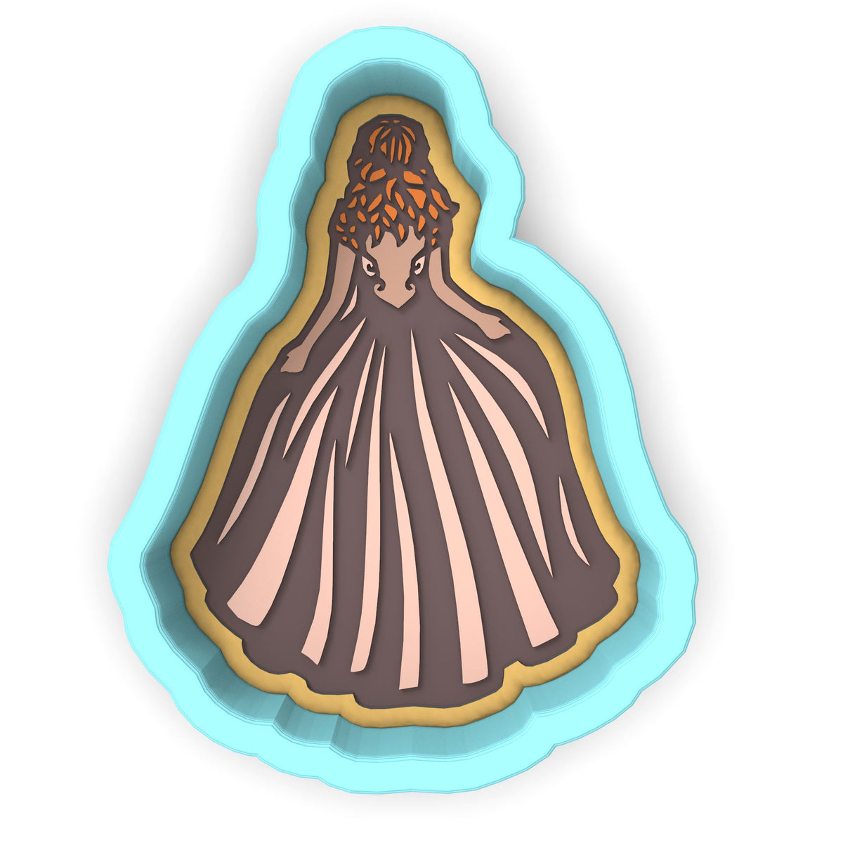 Bride in Dress Cookie Cutter | Stamp | Stencil #2