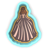 Bride in Dress Cookie Cutter | Stamp | Stencil #2