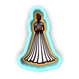 Bride in Dress Cookie Cutter | Stamp | Stencil #3