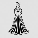 Bride in Dress Cookie Cutter | Stamp | Stencil #3