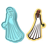 Bride in Dress Cookie Cutter | Stamp | Stencil #4