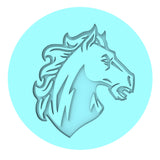 Bronco Cookie Cutter | Stamp | Stencil #1 Animals & Dinosaurs Cookie Cutter Lady MINI - 2 Inches (5cm) Debosser ONLY 