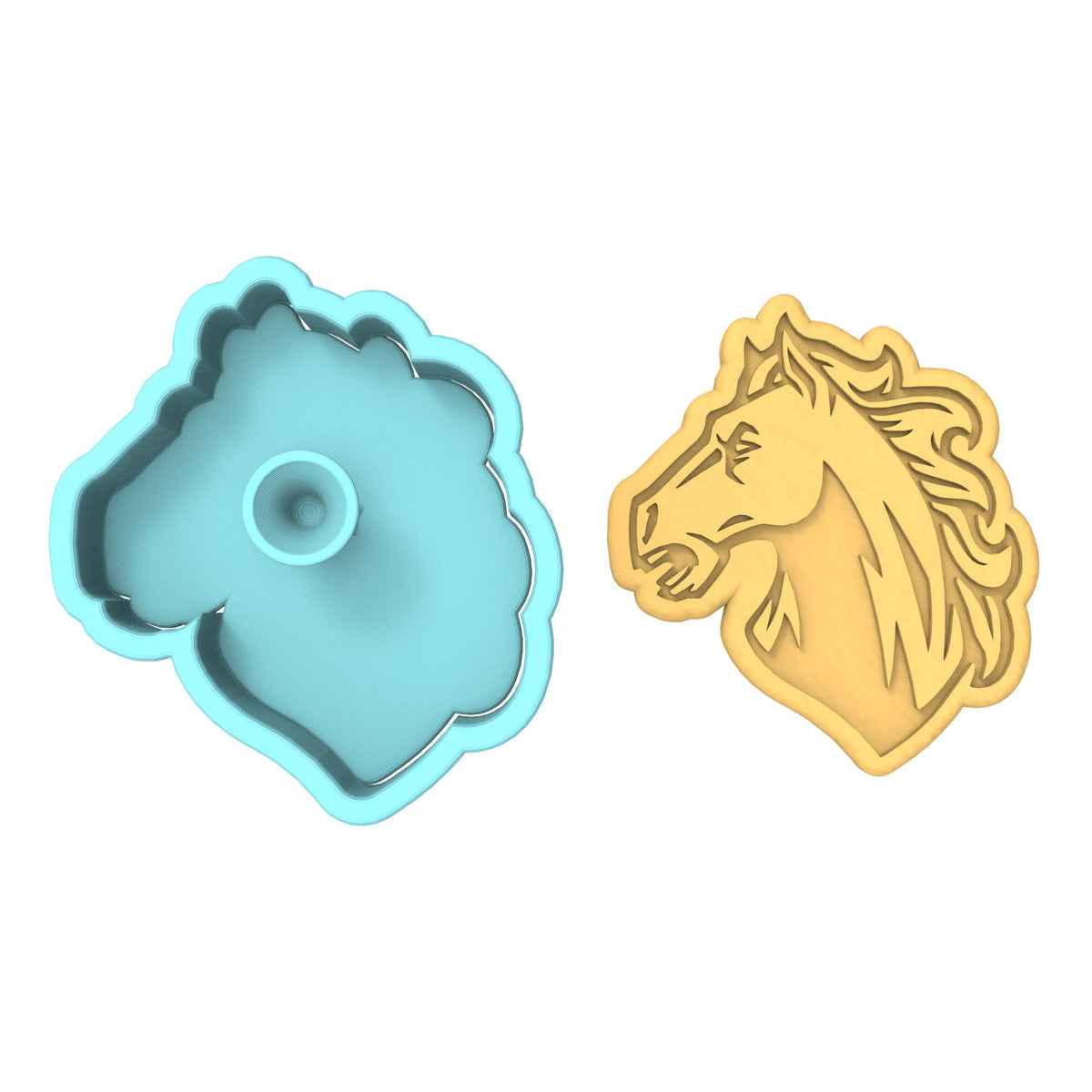 Bronco Cookie Cutter | Stamp | Stencil #1 Animals & Dinosaurs Cookie Cutter Lady 