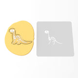 Brontosaurus Bones Cookie Cutter | Stamp | Stencil #1
