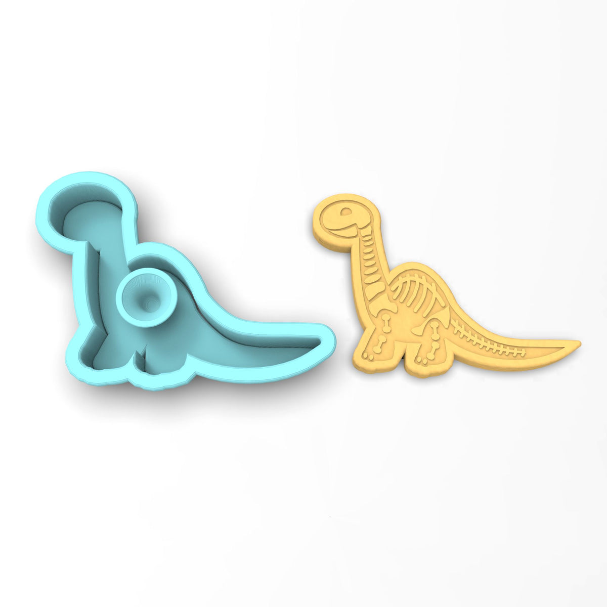 Brontosaurus Bones Cookie Cutter | Stamp | Stencil #1