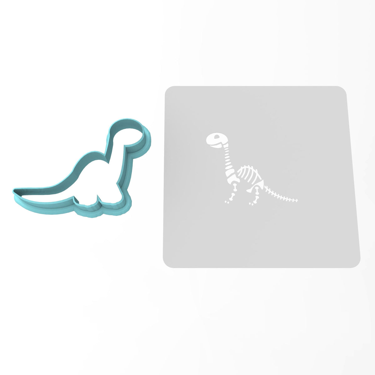 Brontosaurus Bones Cookie Cutter | Stamp | Stencil #1