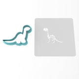 Brontosaurus Bones Cookie Cutter | Stamp | Stencil #1