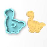 Brontosaurus Dinosaur Cookie Cutter | Stamp | Stencil #1