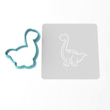 Brontosaurus Dinosaur Cookie Cutter | Stamp | Stencil #1