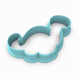 Brontosaurus Dinosaur Cute Cookie Cutter | Stamp | Stencil #1