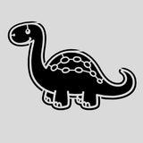 Brontosaurus Dinosaur Cute Cookie Cutter | Stamp | Stencil #1