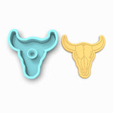 Bull Skull Cookie Cutter | Stamp | Stencil #1