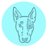 Bull Terrier Cookie Cutter | Stamp | Stencil #1 Animals & Dinosaurs Cookie Cutter Lady MINI - 2 Inches (5cm) Debosser ONLY 