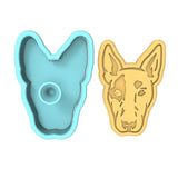 Bull Terrier Cookie Cutter | Stamp | Stencil #1 Animals & Dinosaurs Cookie Cutter Lady 