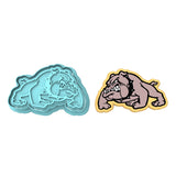 Bulldog Body Cookie Cutter | Stamp | Stencil #1 Animals & Dinosaurs Cookie Cutter Lady MINI - 2 Inches (5cm) **BUNDLE** Cutter + Stamp 