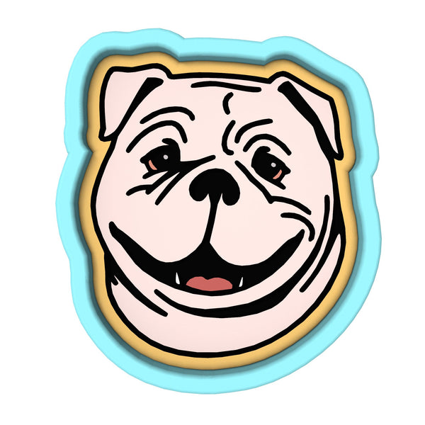 Bulldog Dog Breed Cookie Cutter | Stamp | Stencil #1 Animals & Dinosaurs Cookie Cutter Lady 