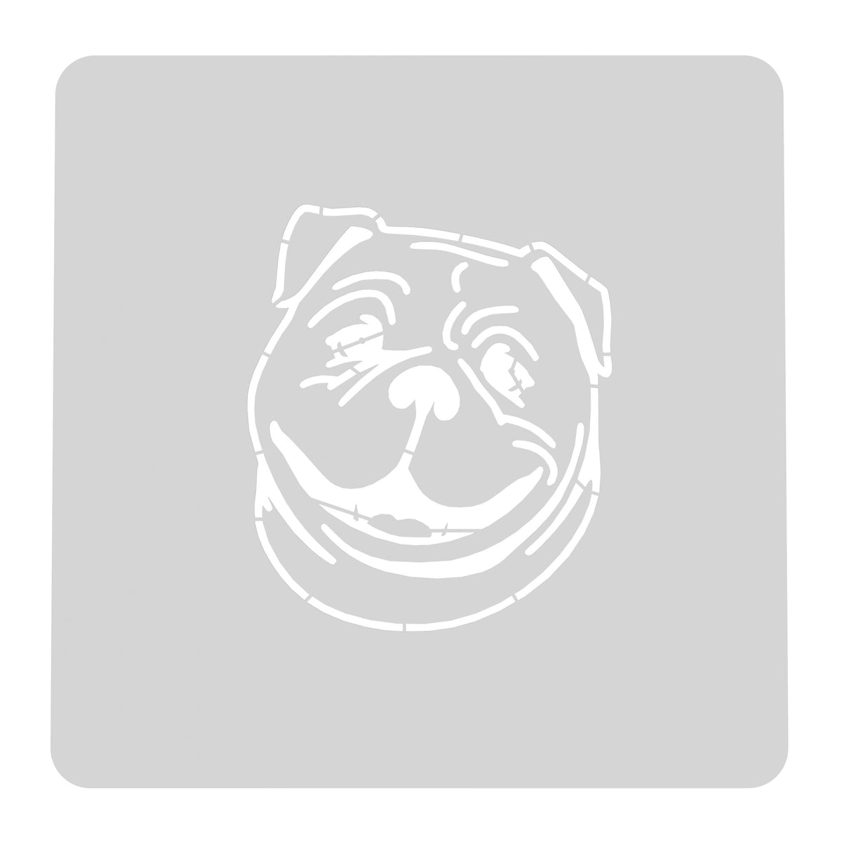 Bulldog Dog Breed Cookie Cutter | Stamp | Stencil #1 Animals & Dinosaurs Cookie Cutter Lady MINI - 2 Inches (5cm) Stencil ONLY 