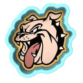 Bulldog Face Tongue Cookie Cutter | Stamp | Stencil #2 Animals & Dinosaurs Cookie Cutter Lady 