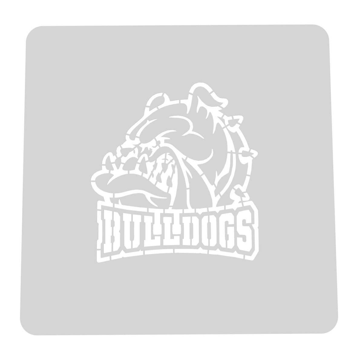 Bulldog Face Words Cookie Cutter | Stamp | Stencil #1 Animals & Dinosaurs Cookie Cutter Lady MINI - 2 Inches (5cm) Stencil ONLY 