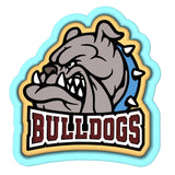 Bulldog Face Words Cookie Cutter | Stamp | Stencil #1 Animals & Dinosaurs Cookie Cutter Lady 