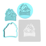 Bulldog Face Words Cookie Cutter | Stamp | Stencil #1 Animals & Dinosaurs Cookie Cutter Lady MINI - 2 Inches (5cm) **FULL SET BUNDLE** Cutter + Stamp + Stencil + Debosser **BEST DEAL** 