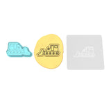 Bulldozer Cookie Cutter | Stamp | Stencil #2