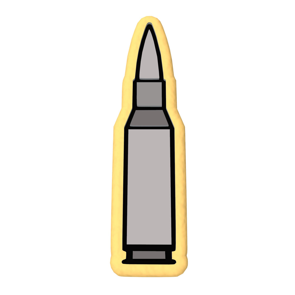 Bullet Cookie Cutter | Stamp | Stencil #1 Boys/ Army / Outdoorsman Cookie Cutter Lady 