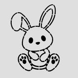 Bunny Body Cookie Cutter | Stamp | Stencil #1