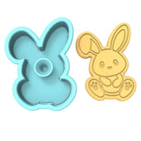Bunny Body Cookie Cutter | Stamp | Stencil #1