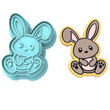 Bunny Body Cookie Cutter | Stamp | Stencil #1